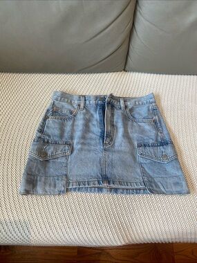 Denim Forum Mini light denim skirt